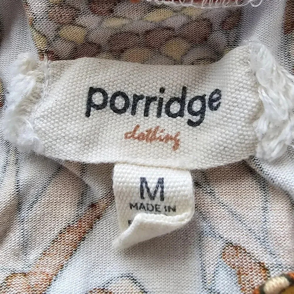 Anthropologie Porridge Printed Bow-Back Top Pineapple Multicolor Size M - Picture 8 of 9